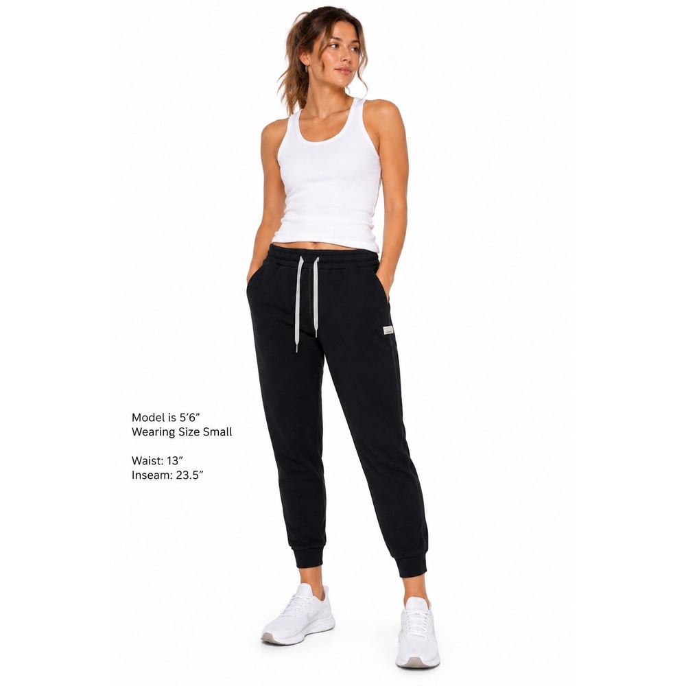 Vuori Performance Joggers Black Slim Tapered Sweatpants VW303 Women Small